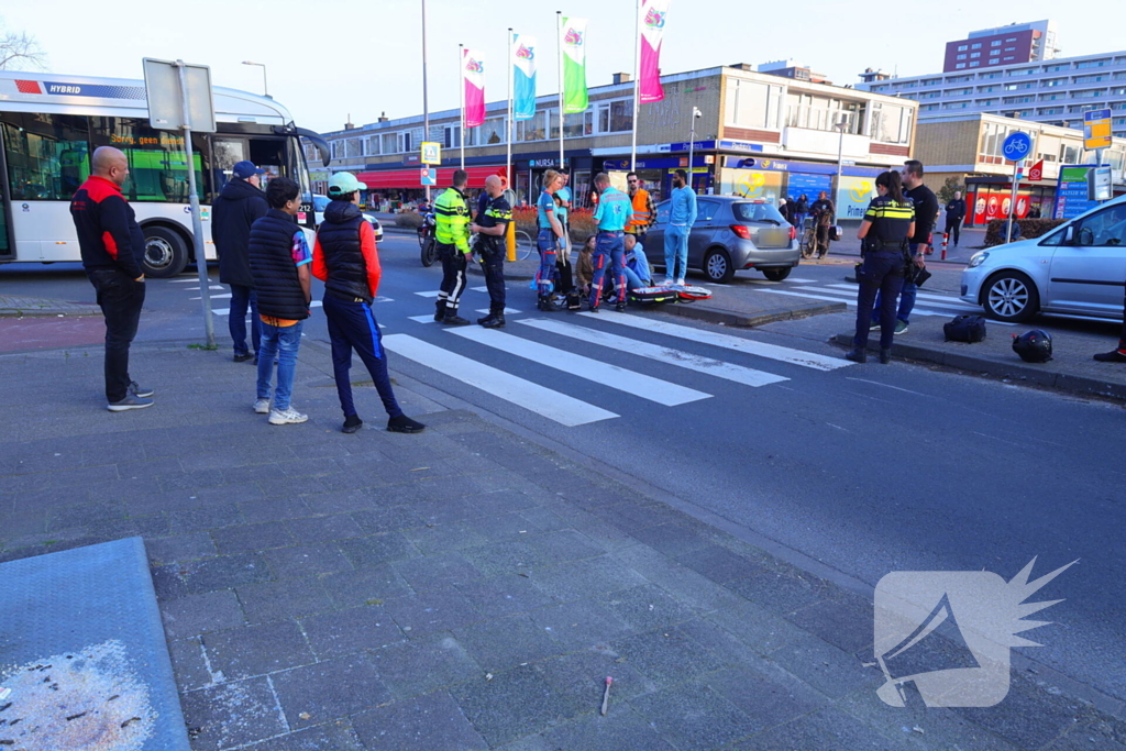 Fietser en motor betrokken bij ongeval