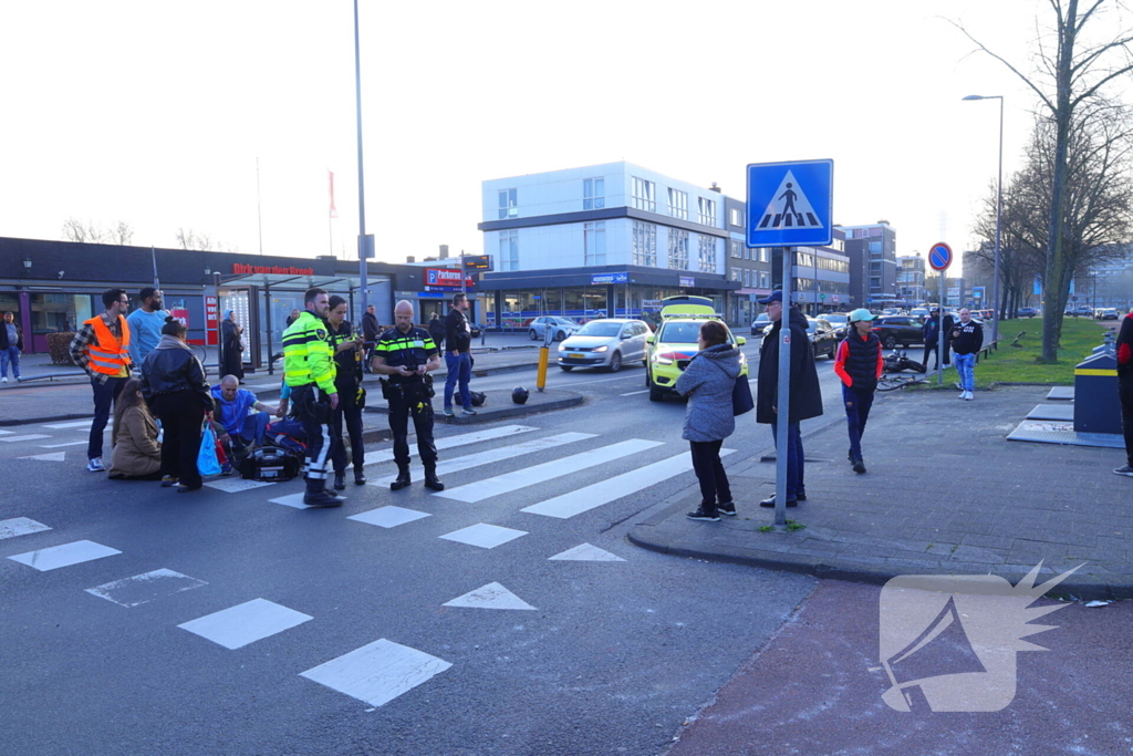 Fietser en motor betrokken bij ongeval