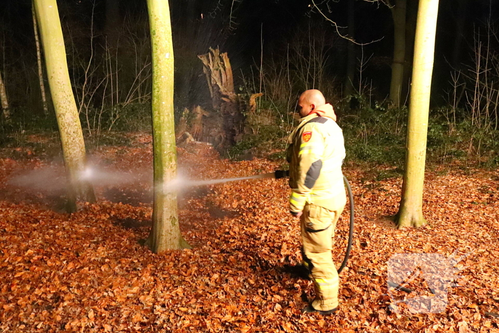 Brandweer ingezet voor brand door wasbenzine