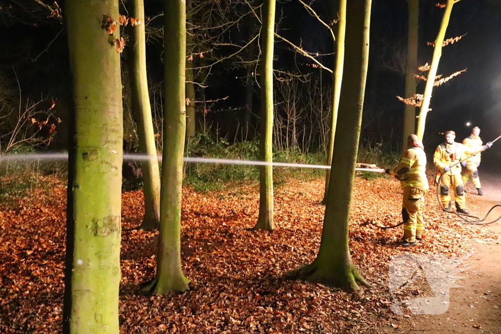 Brandweer ingezet voor brand door wasbenzine