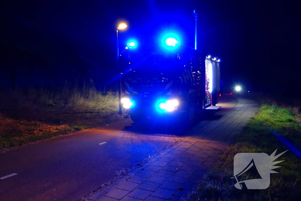 Brand in rietkraag snel geblust