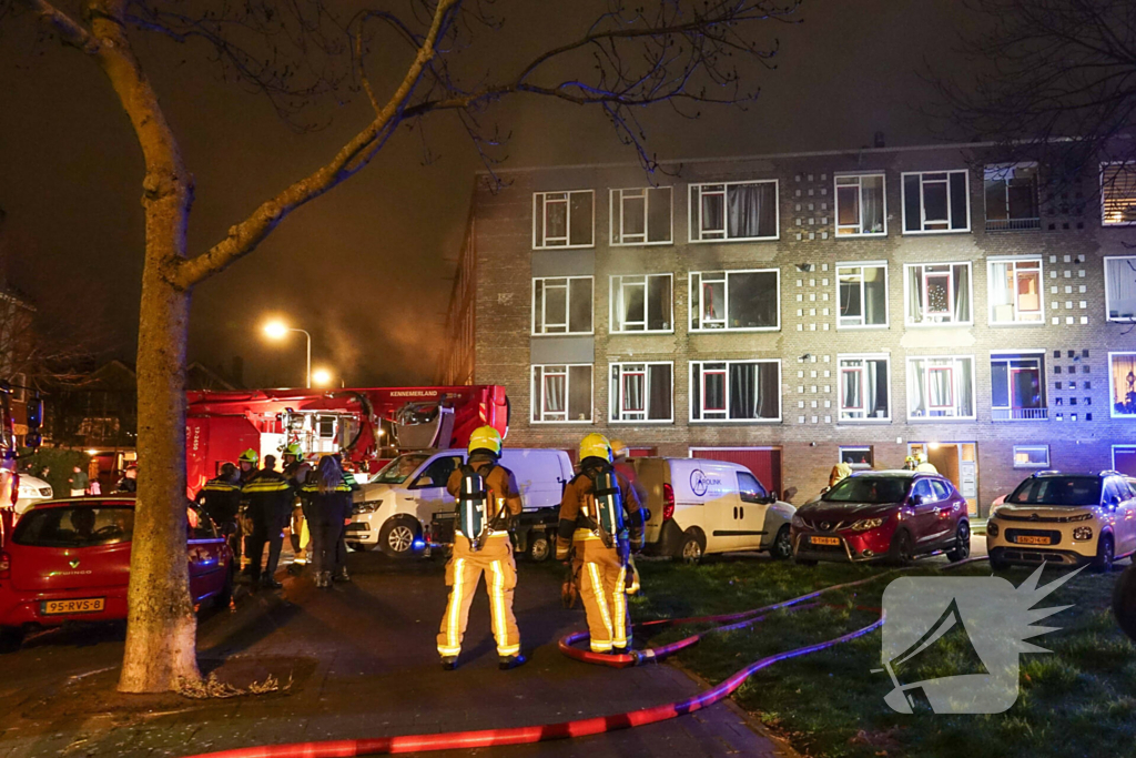 Woning onbewoonbaar door brand
