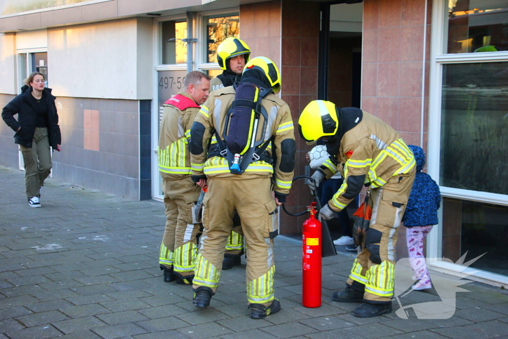 Brand in meterkast snel onder controle