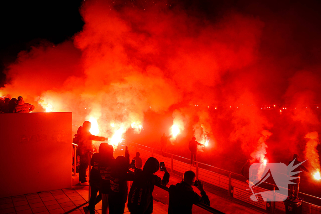 Voetballers op scherp gezet met sfeeractie