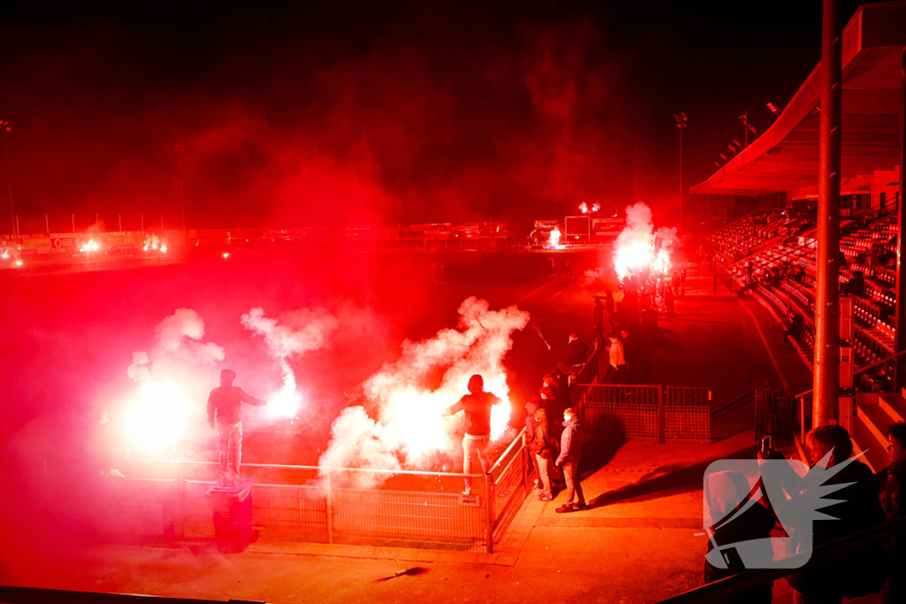 Voetballers op scherp gezet met sfeeractie