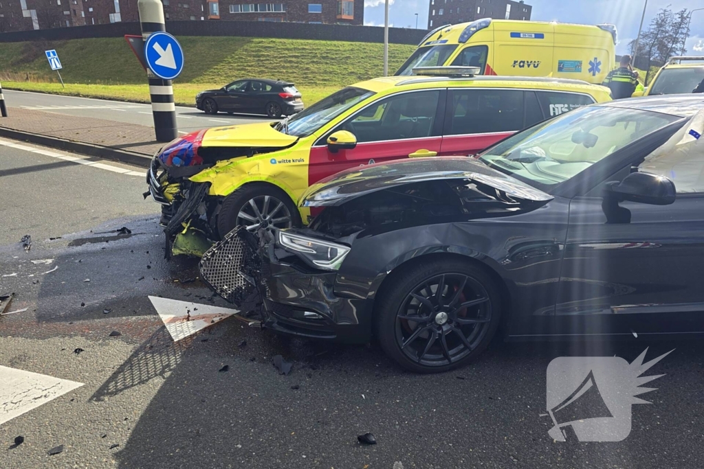 Ongeval tussen orgaan vervoerder en personenwagen