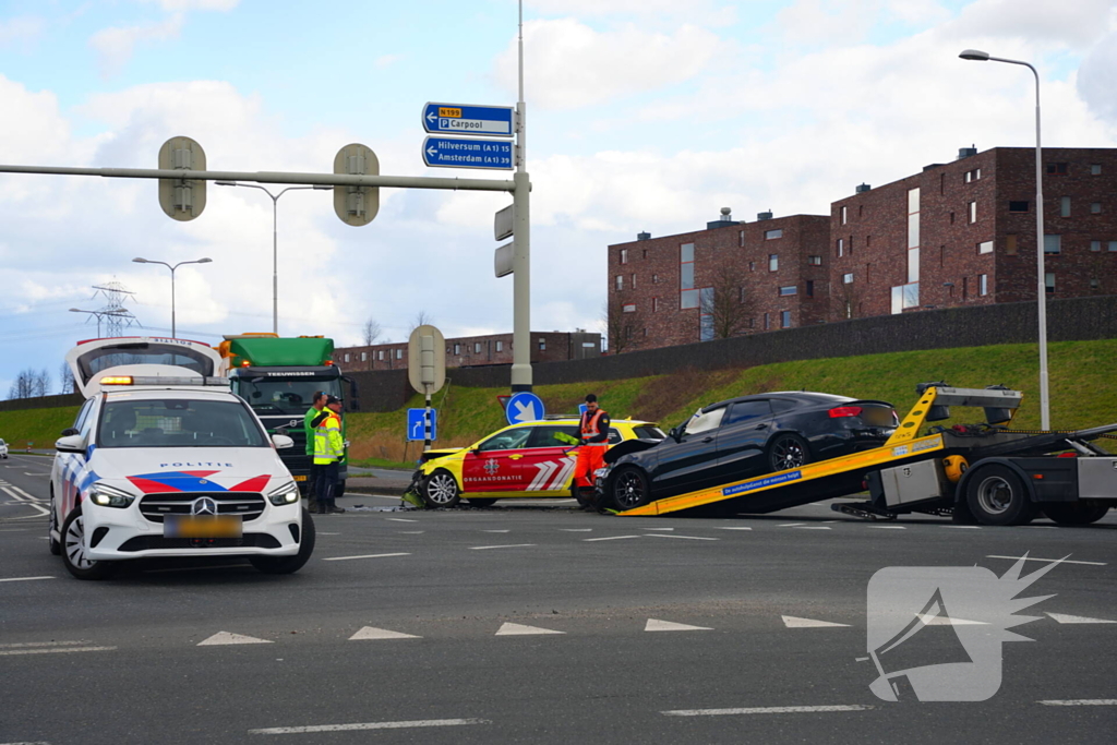Ongeval tussen orgaan vervoerder en personenwagen