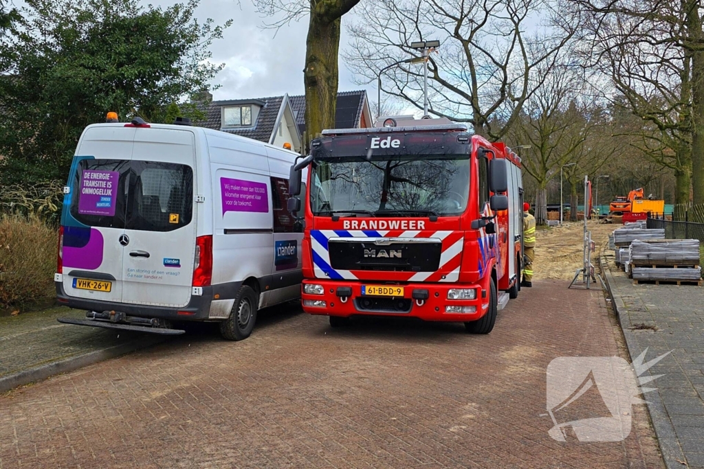 Leiding beschadigd tijdens werkzaamheden