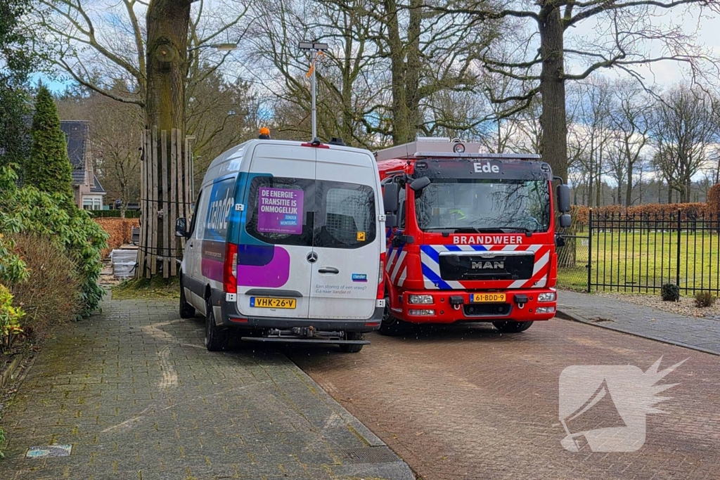 Leiding beschadigd tijdens werkzaamheden