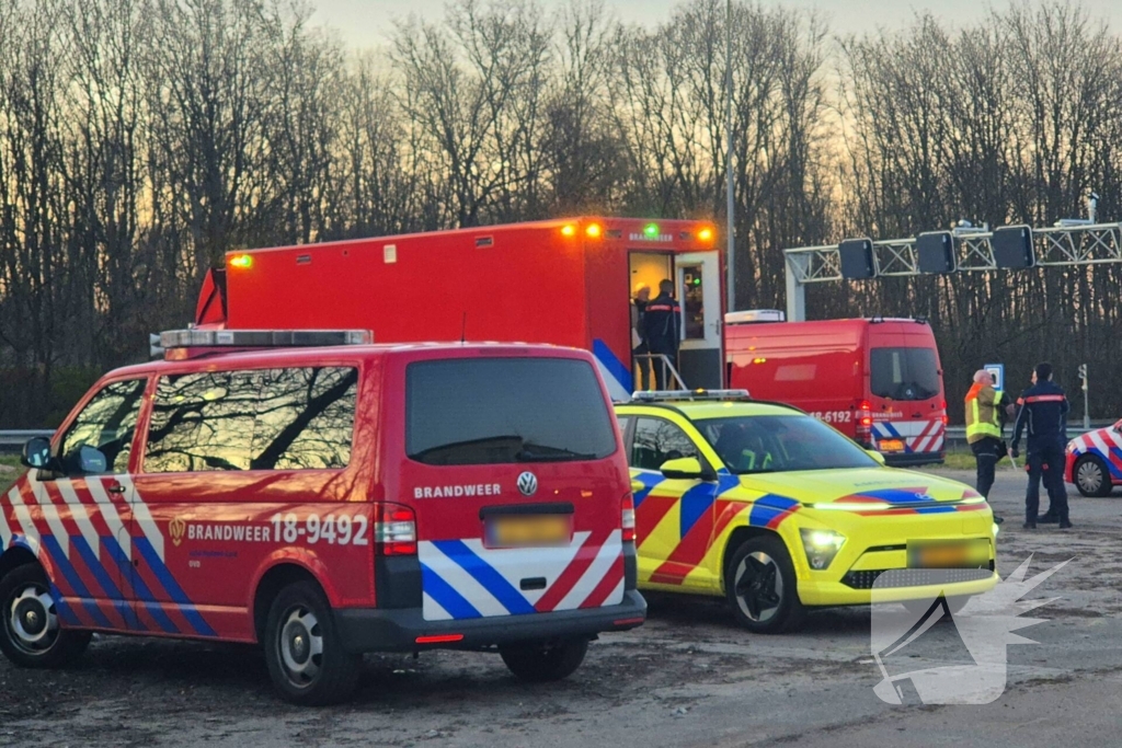 Brandende auto's in tunnel zorgen voor flinke file