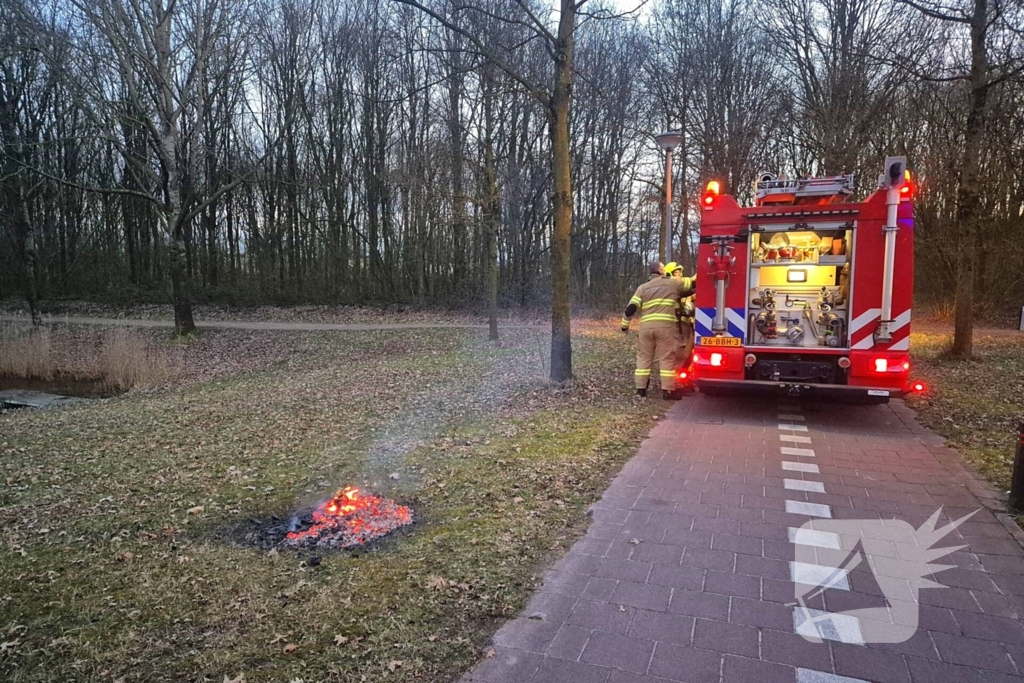 Buitenbrand zorgt voor actie van de brandweer