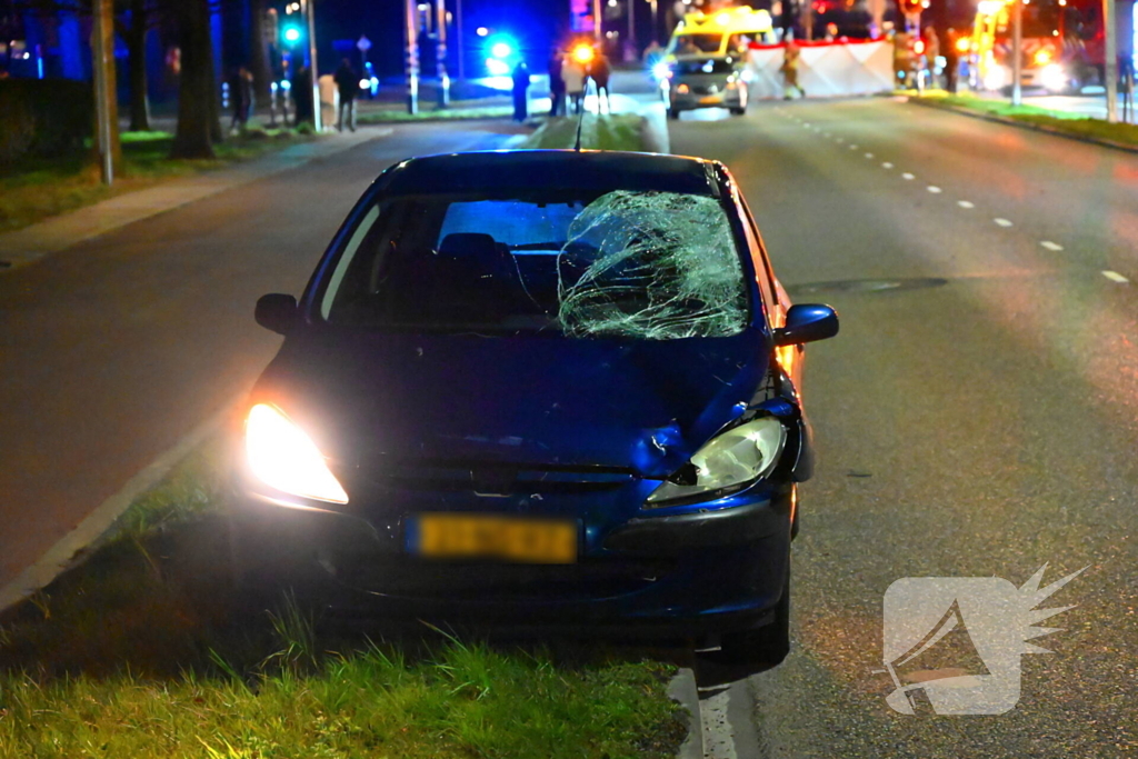 Persoon overleden bij aanrijding tussen auto en fiets