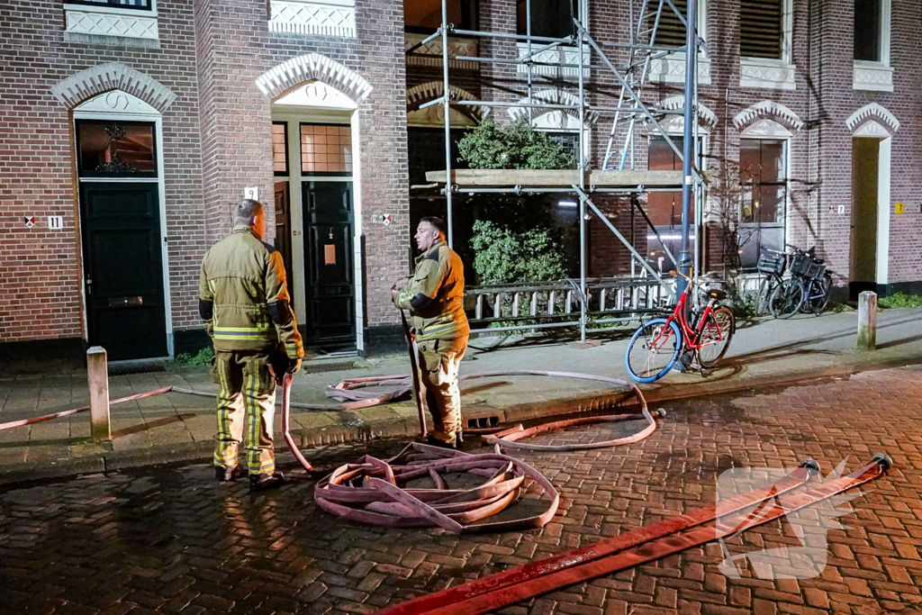 Schoorsteenbrand door palletkachel