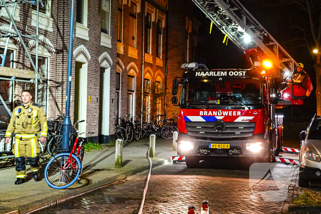 Schoorsteenbrand door palletkachel