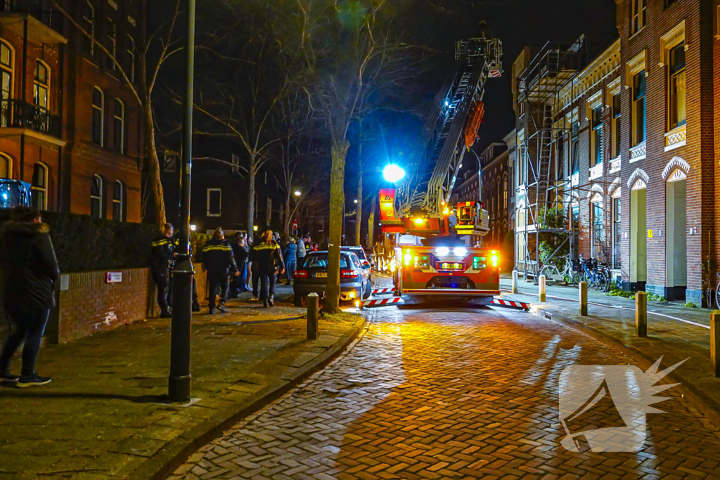 Schoorsteenbrand door palletkachel