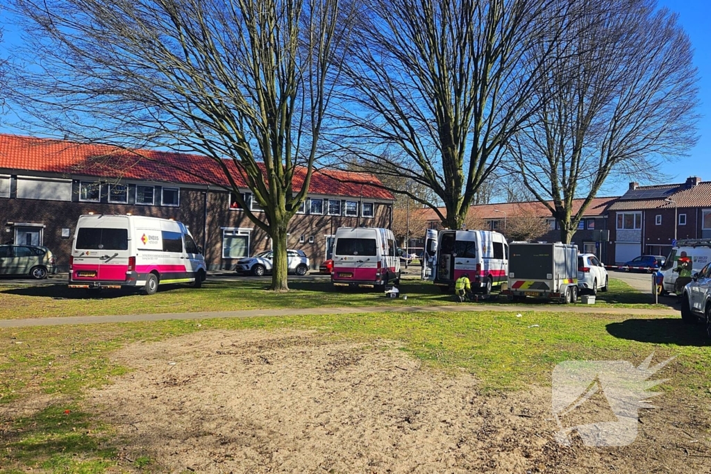 Weg afgesloten vanwege gaslek