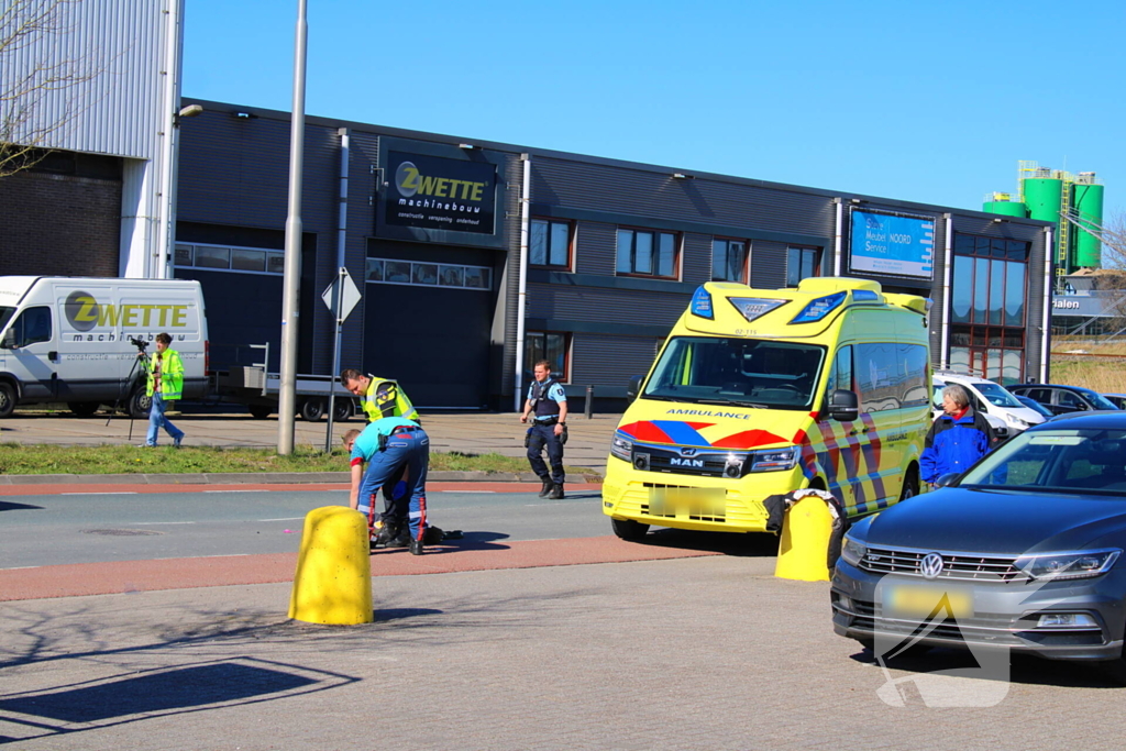 Fietser aangereden door motorrijder