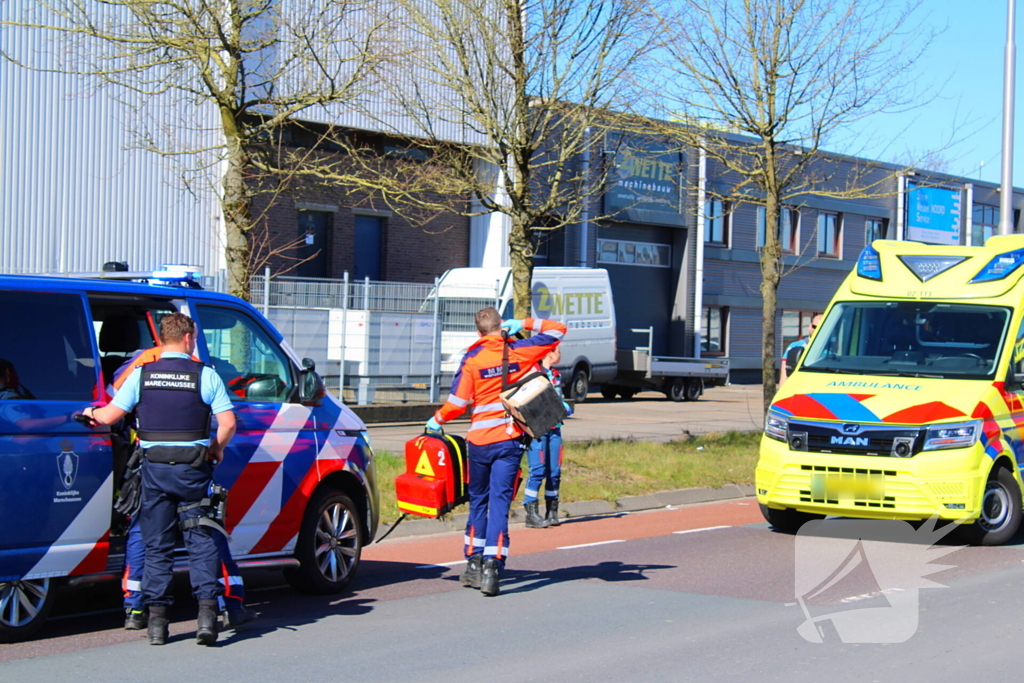 Fietser aangereden door motorrijder