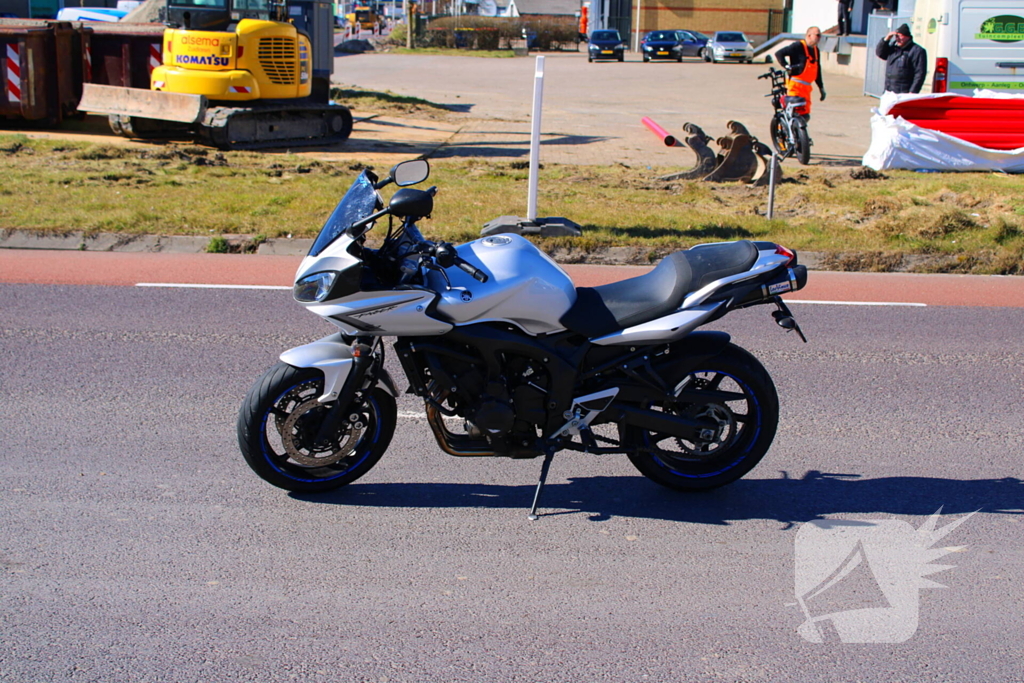 Fietser aangereden door motorrijder