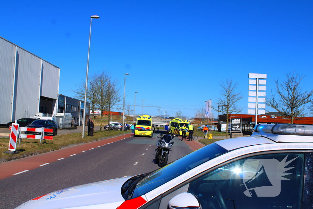 Fietser aangereden door motorrijder