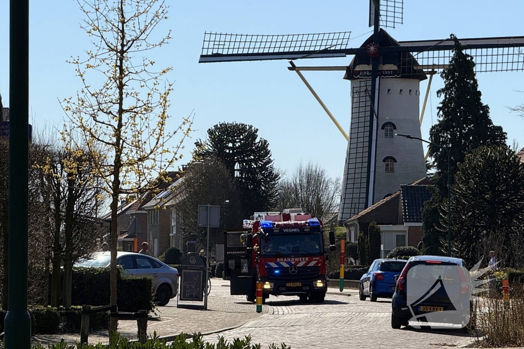 Brandweer ingezet voor gaslekkage