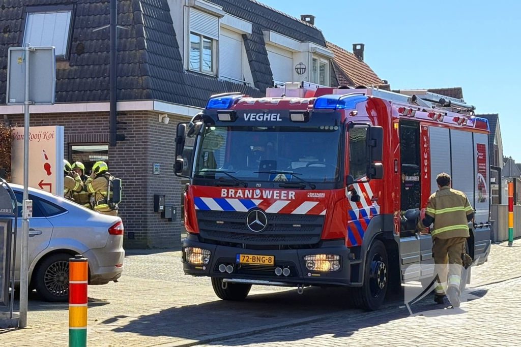 Brandweer ingezet voor gaslekkage