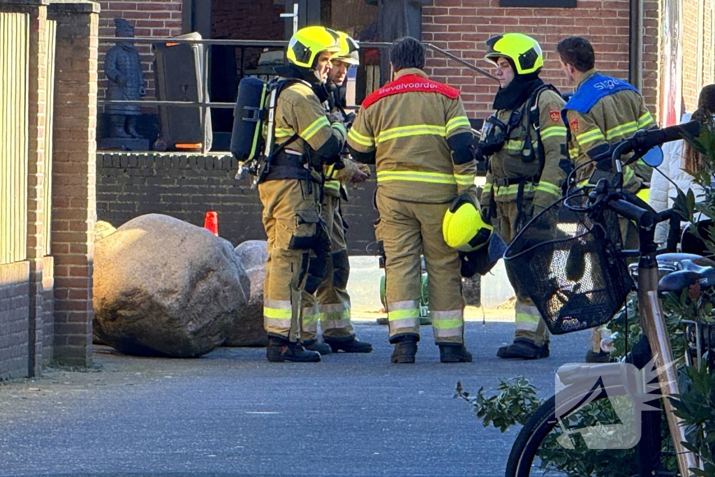 Brandweer ingezet voor gaslekkage