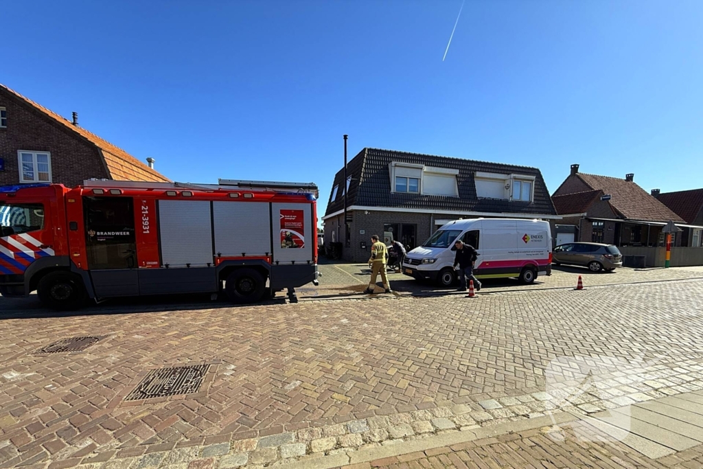 Brandweer ingezet voor gaslekkage