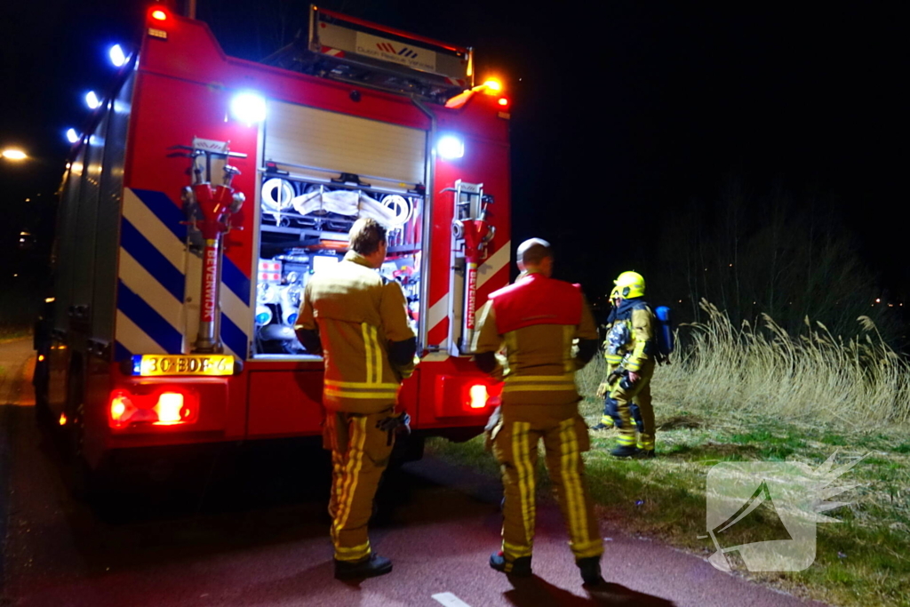 Brandweer bestrijdt natuurbrand