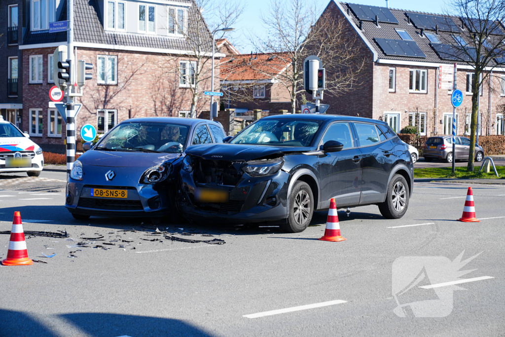 Botsing tussen twee voertuigen