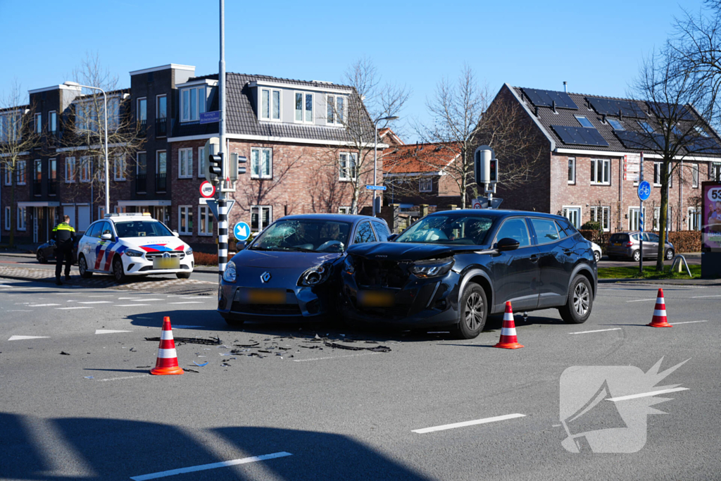 Botsing tussen twee voertuigen