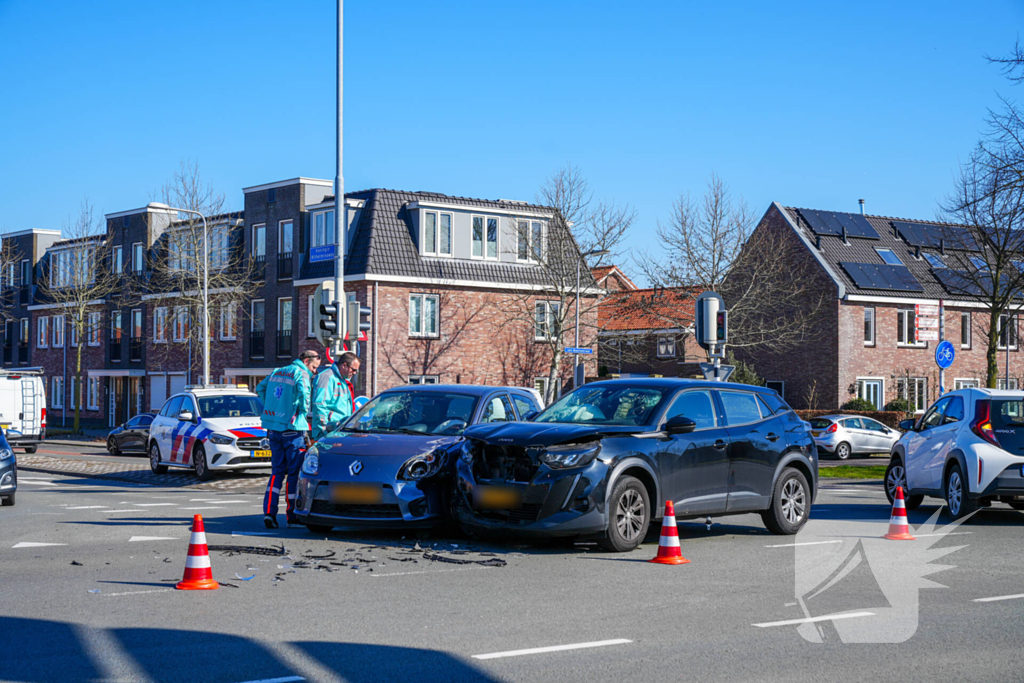 Botsing tussen twee voertuigen
