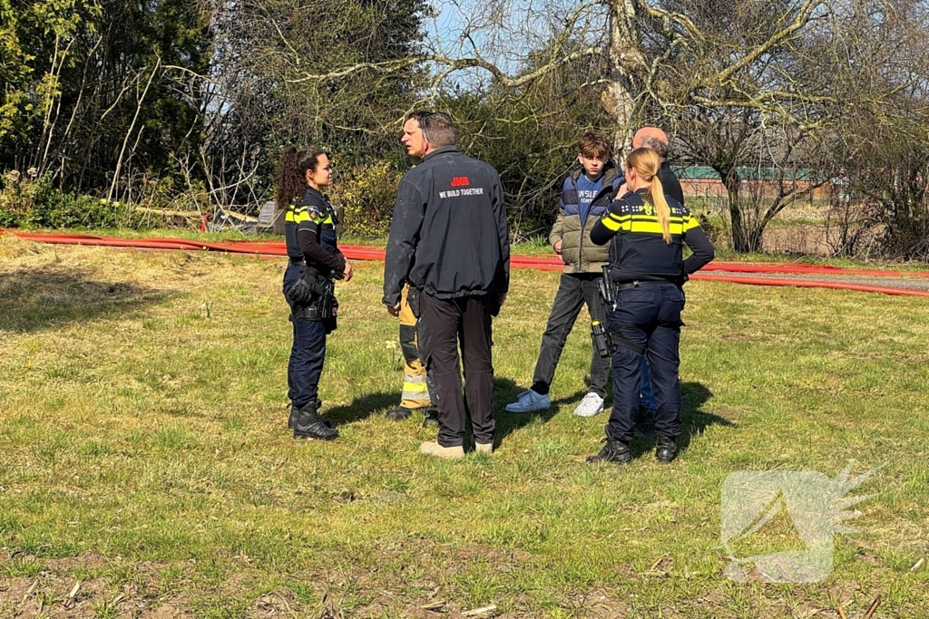 Flinke rookontwikkeling bij schuurbrand