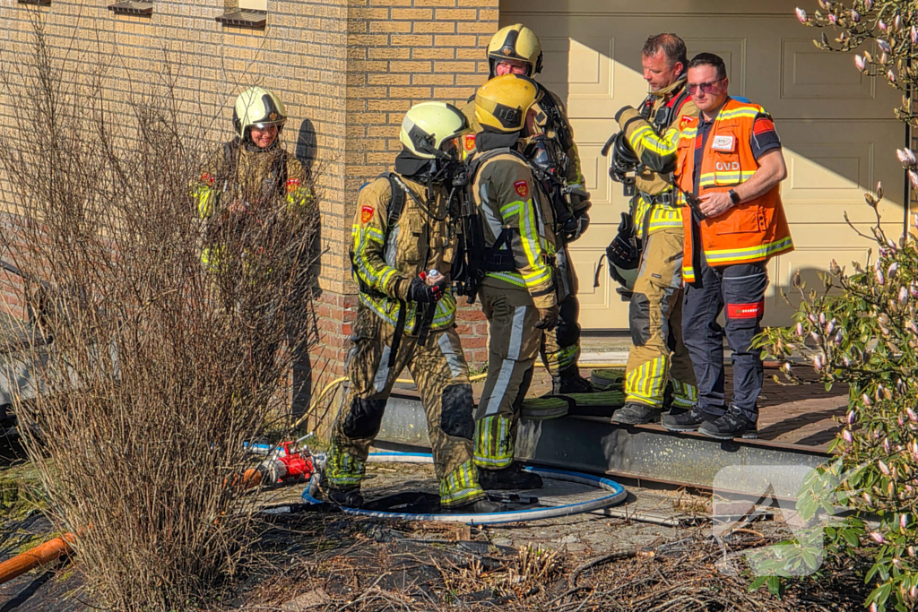 Brandweer ingezet voor brand in bijgebouw