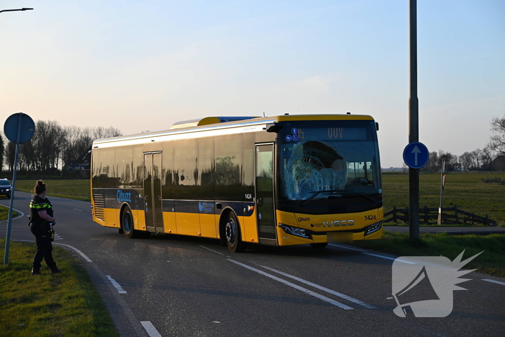 Mountainbiker gewond bij botsing met lijnbus