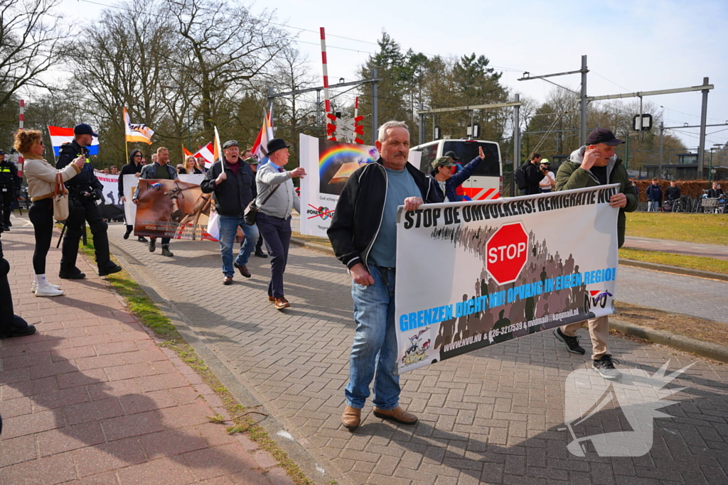 Demonstraties uit protest tegen NVU-mars