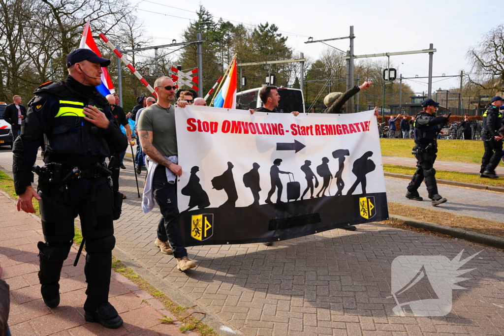 Demonstraties uit protest tegen NVU-mars