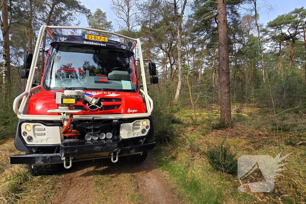 Extra ondersteuning door brandweervliegtuig bij bosbrand
