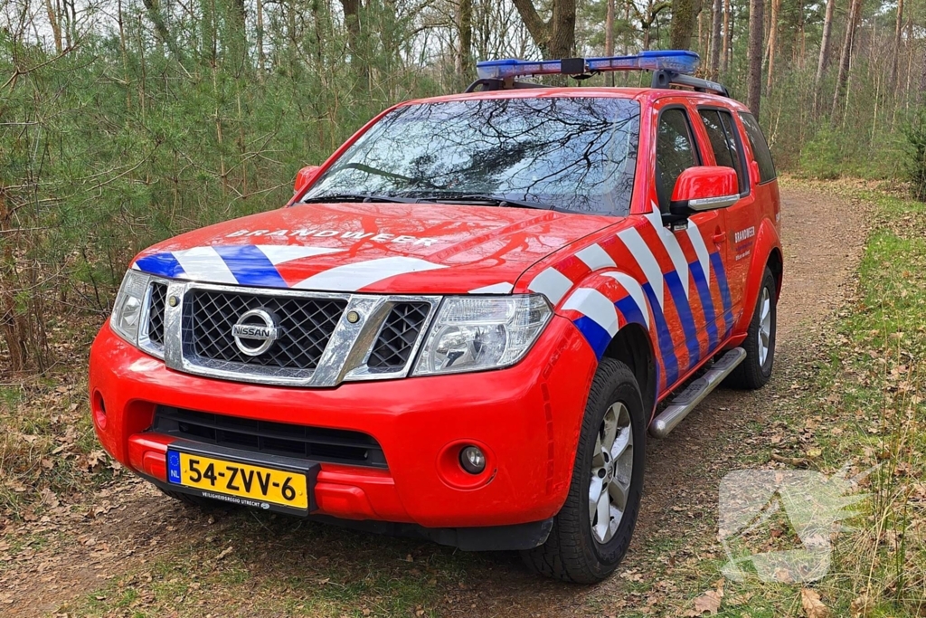 Extra ondersteuning door brandweervliegtuig bij bosbrand