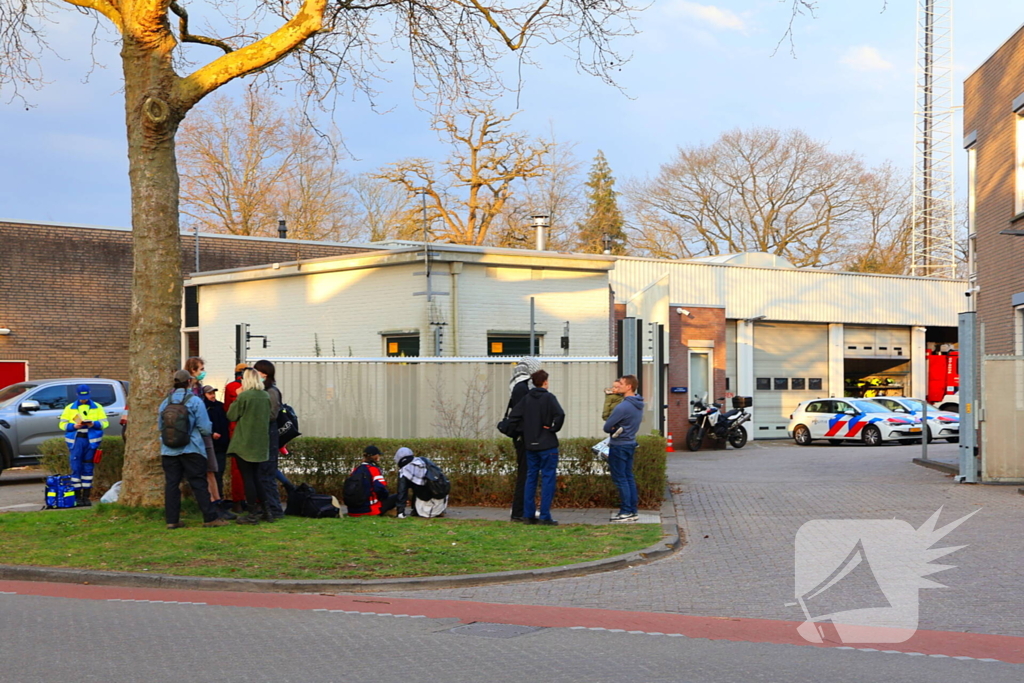 Demonstratie bij politiebureau