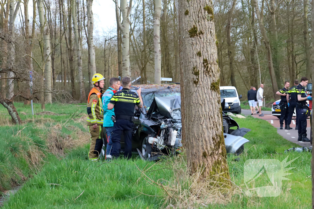Bestuurder overleden bij ernstige aanrijding