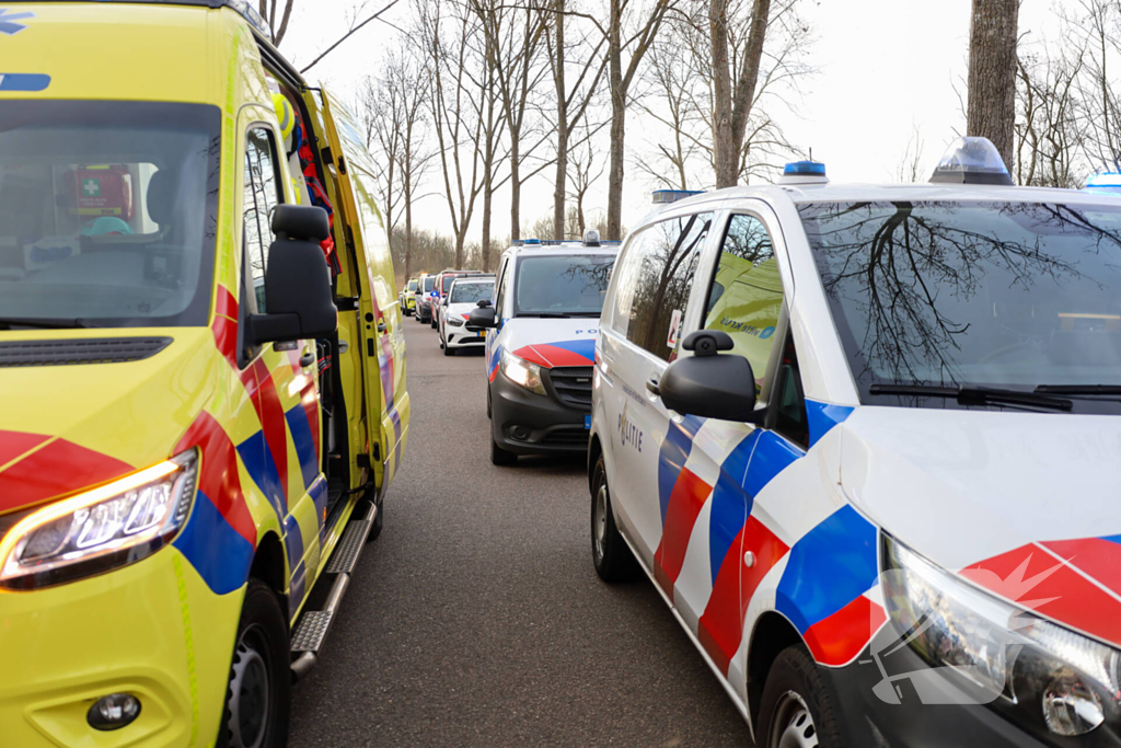 Bestuurder overleden bij ernstige aanrijding