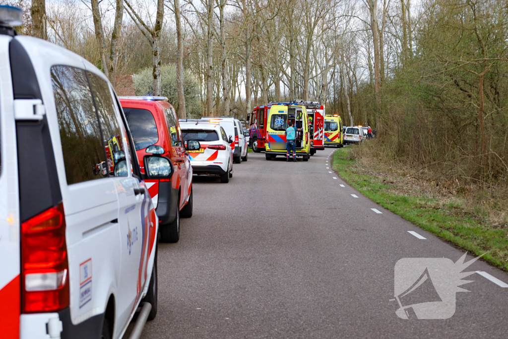 Bestuurder overleden bij ernstige aanrijding