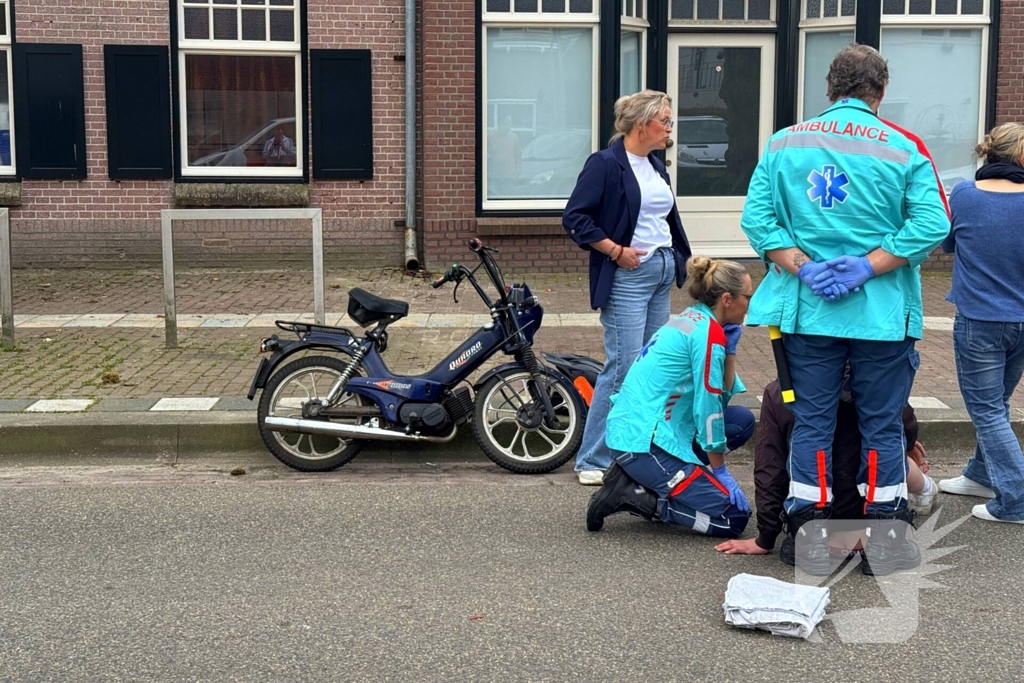 Brommerrijder gewond bij ongeval