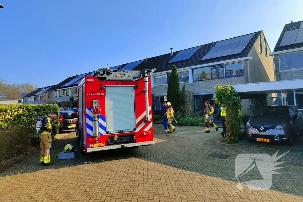 Brandweer controleert woning