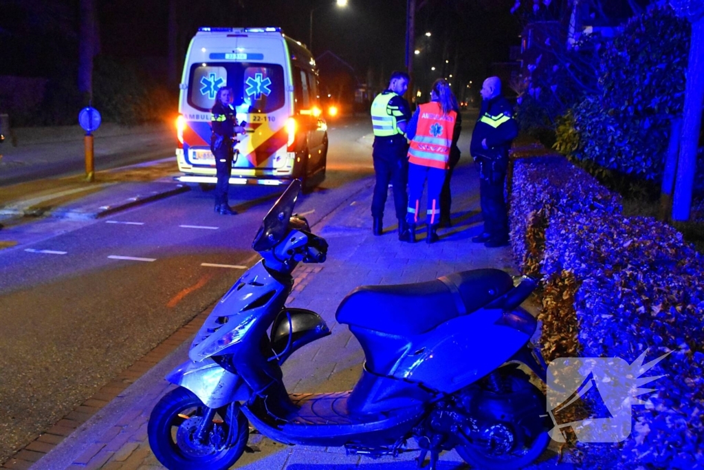 Ongeval tussen scooter en auto