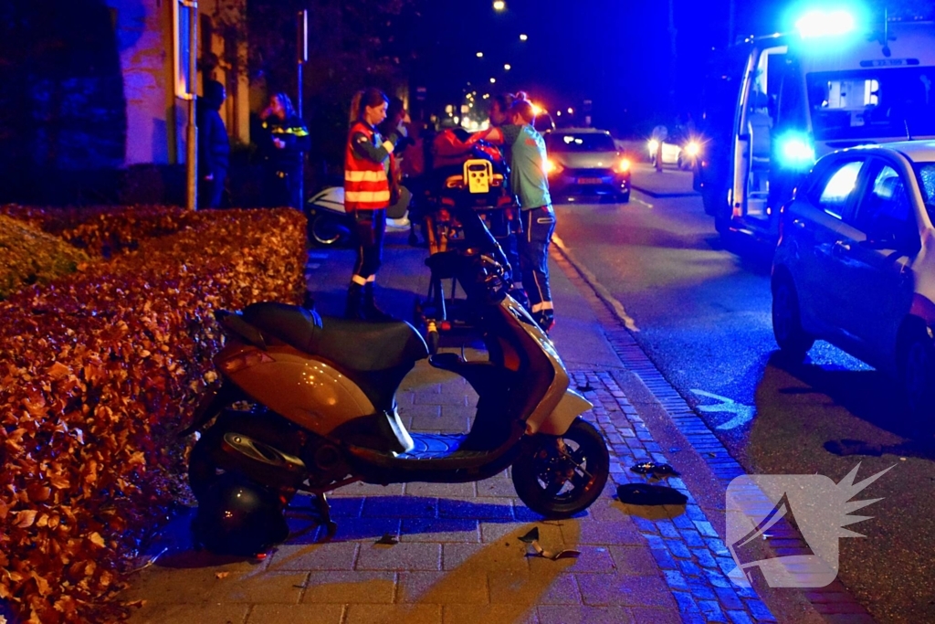 Ongeval tussen scooter en auto