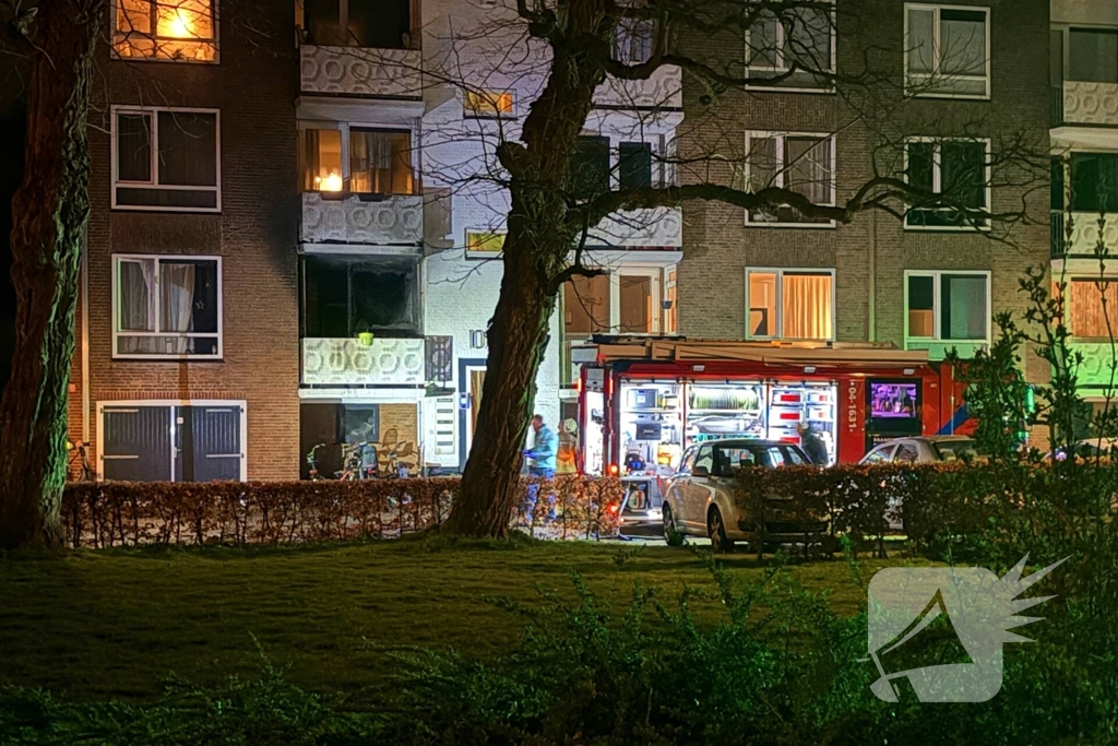 Grote brand na explosie flat