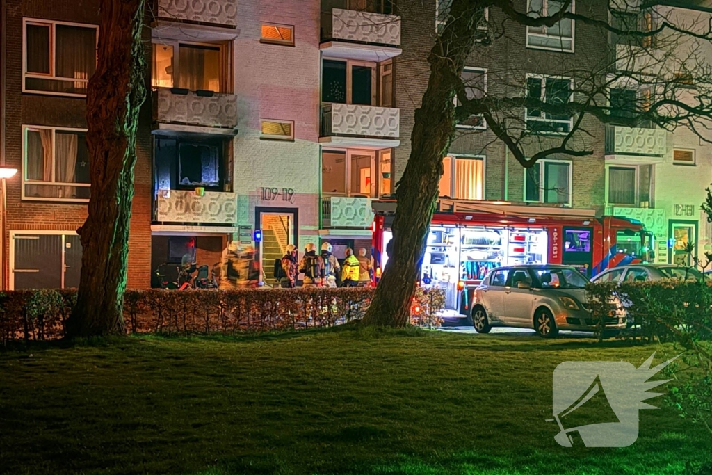 Grote brand na explosie flat