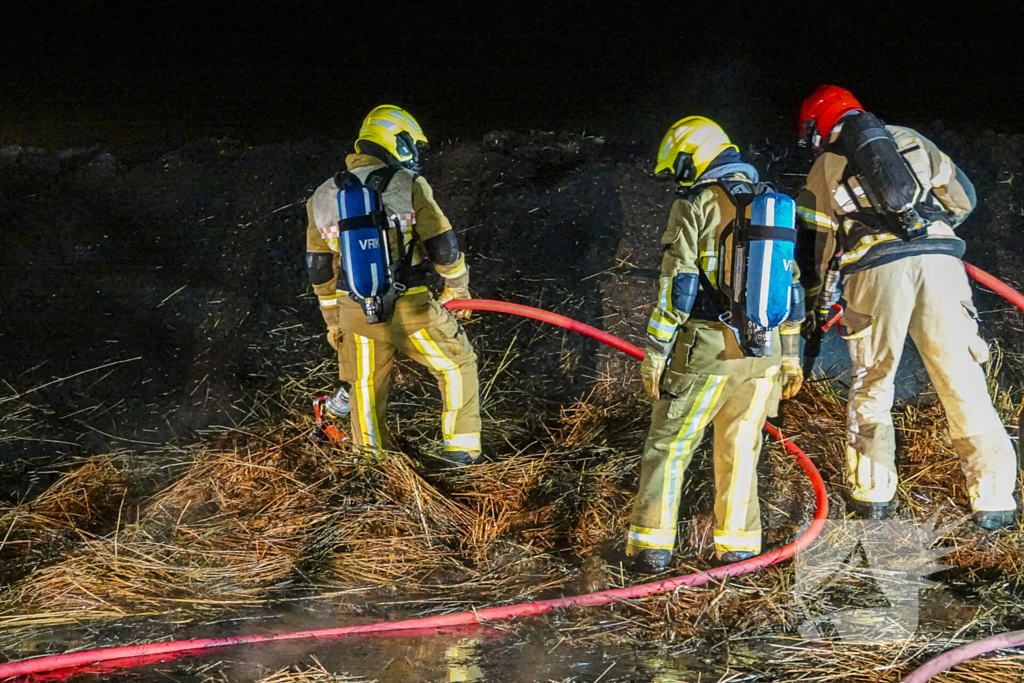 Compostbrand zorgt voor flinke brandweer inzet